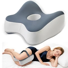 Knee Pillow for Side Sleepers Memory Foam Knee Pillow for Back Sleeping Hip P...