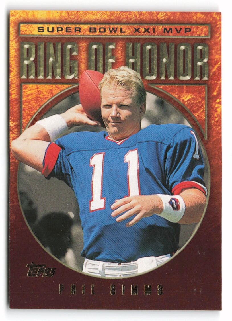 2002 Topps #PS21 Phil Simms Ring of Honor New York Giants