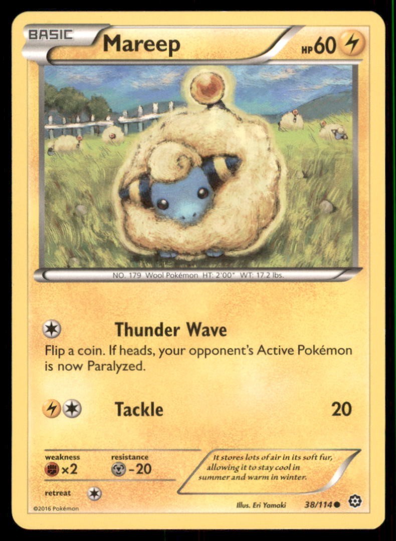 Pokemon TCG Mareep 38/114 Regular 1