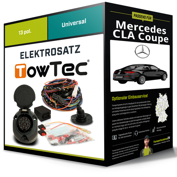 Elektrosatz 13-Pol Universell für Mercedes CLA Coupe 05.2019-Jetzt NEU-image