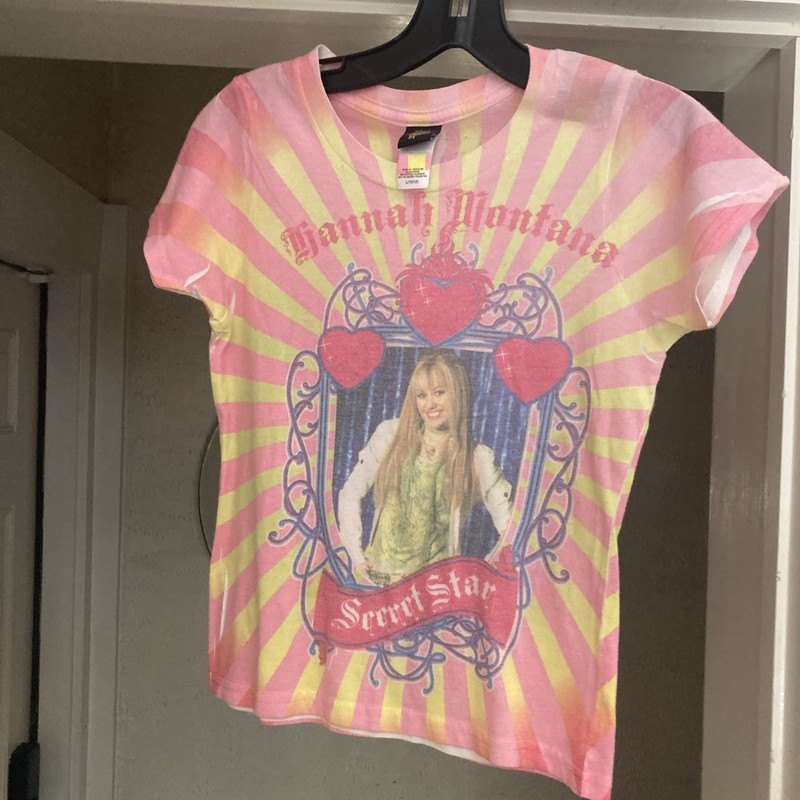 Disney Hannah Montana Miley Cyrus Secret Star Shirt Y2K Size L Youth