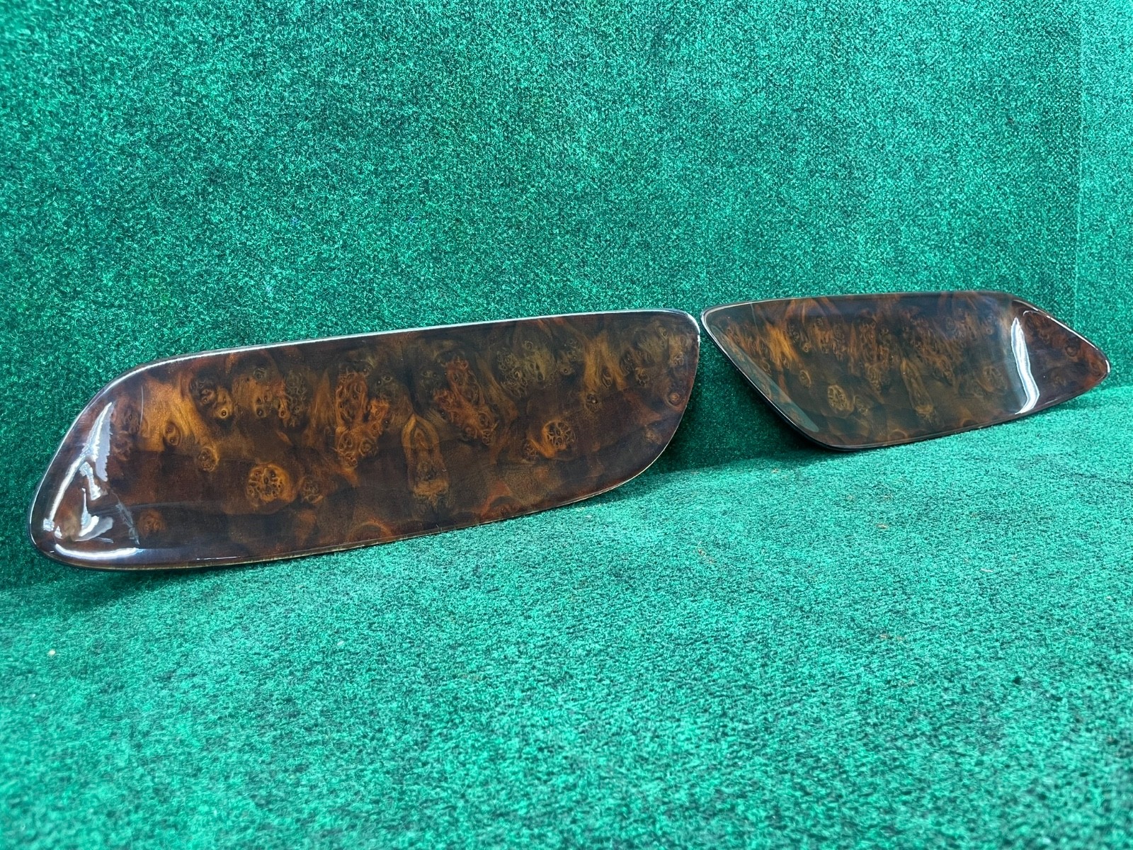 07-11 Bentley Continental GTC Rear LH and RH Side Door Panel Trim Panel Wood OEM