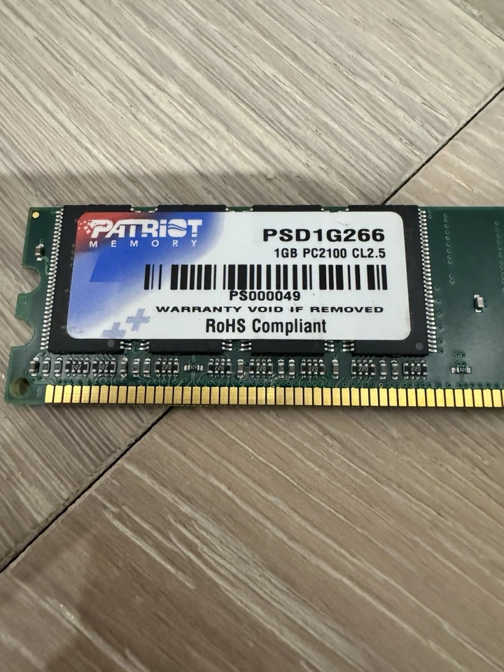Patriot 1GB PC3200 RAM PSD1G400 DDR-400 PS000061 Memory DDR1 - Image 2 of 3