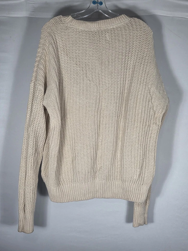 Suéter Pullover Forenza Love Rosa Para Mujer Tejido Crema Talla M P Logo Manga Larga Foto 2 de 4