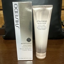 Shiseido Benefiance Extra Creamy Cleansing Foam 4.4 oz 125 ml NEW SEALED