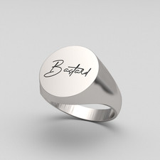 Handmade Ring B stard 925 Sterling Silver, Custom-made