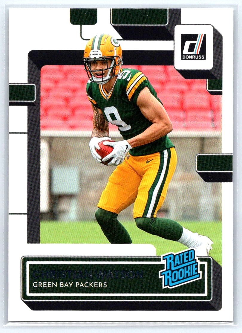 2022 Donruss #319 Christian Watson RC - Green Bay Packers