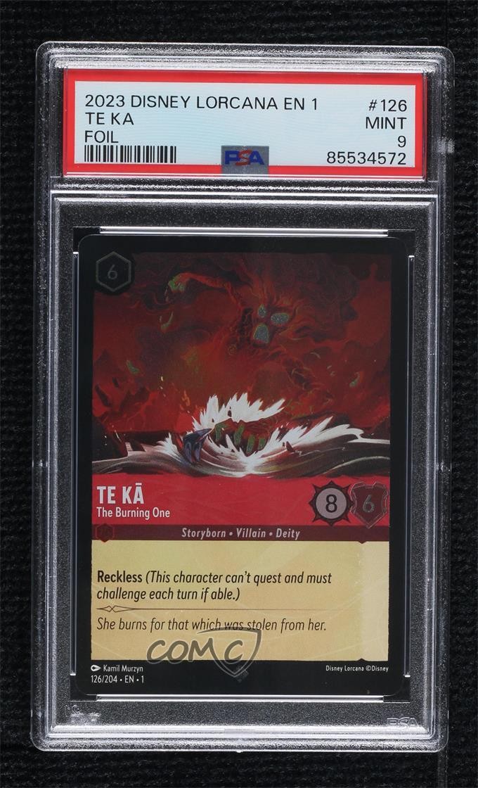 2023 Disney Lorcana - The First Chapter 1 Foil TE KA Burning One #126 PSA 9 MINT