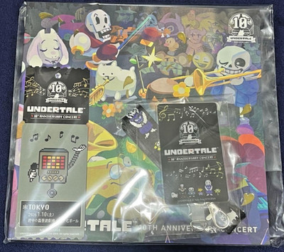 UNDERTALE 10th Anniversary Concert SS Seat Bonus Set Tokyo Japan