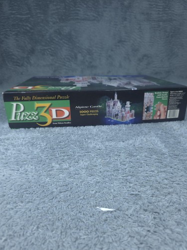 Vintage 1994 Puzz 3D Alpine Castle Puzzle 1000 Piece Milton Bradley Foam Germany - Picture 3 of 9