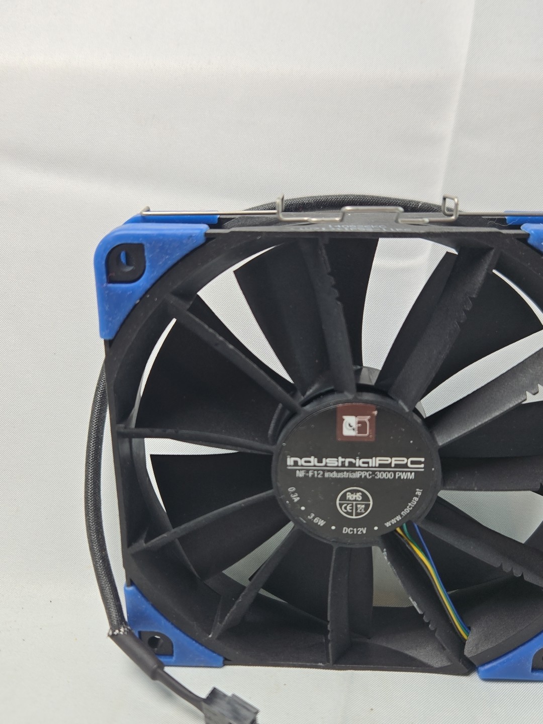 120mm Noctua NF-F12 Industrial PPC-3000 3000RPM PWM Fan #N2-16 - Used Excellent!