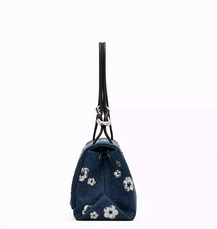 BOLSO DOBLE GRANDE NUEVO CON ETIQUETAS MARC JACOBS THE SEQUIN DAISY DENIM Foto 2 de 4