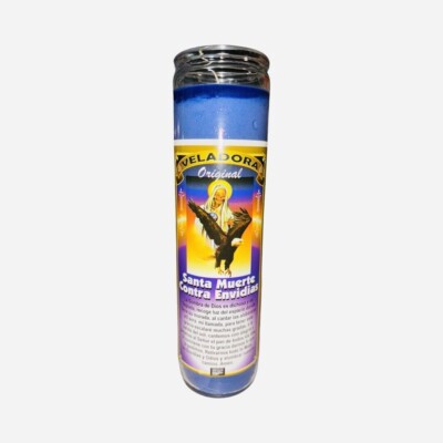 SANTA MUERTE Contra Envidia Veladora Preparada - Holy Death Against Envy Candle
