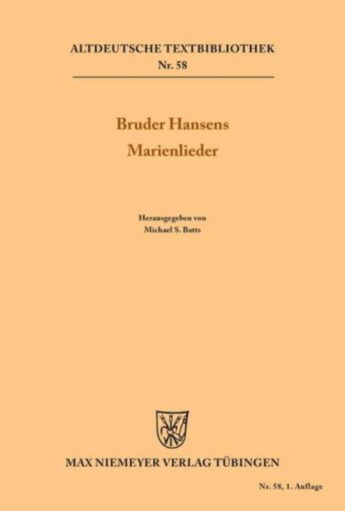 Thumbnail - Bruder Hansens Marienlieder Michael S. Batts