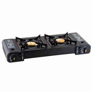 2 Burner Butane Countertop Range Portable Stove With Brass Burners