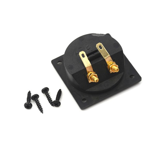 Square Shape Double Binding Post Type Speaker Box Gold Terminal Cup *AU - Picture 3 of 6