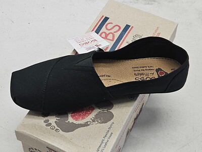 Skechers Bobs Earth Day Women s Shoes Slip On Sneakers Black Size 9.5