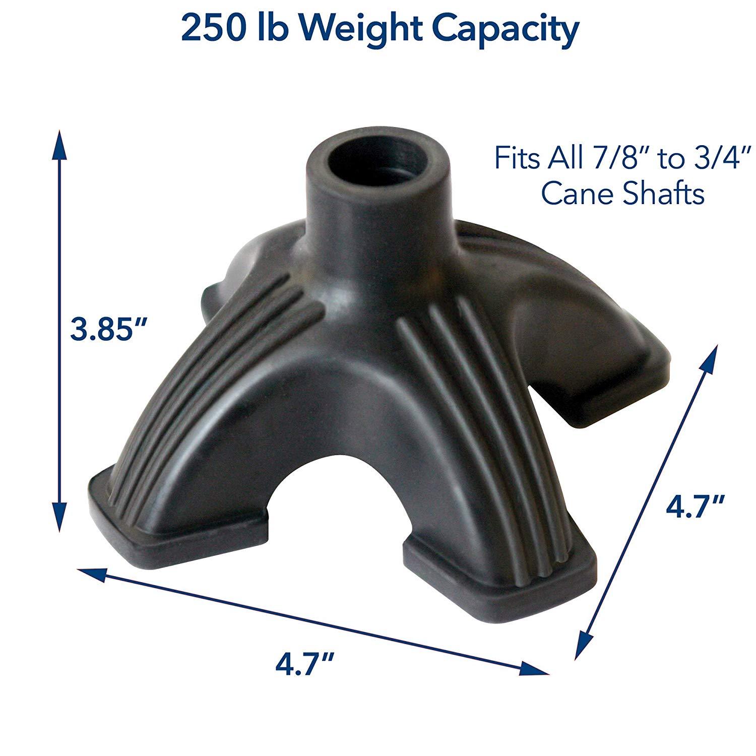 Self Standing Cane Tip Carex Extra Wide Rubber Base A70800 P/N FGA70800