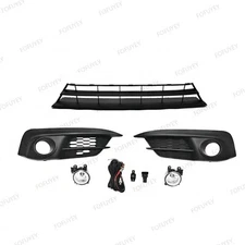 5PC For CIVIC 2016-2018 Lower Grille Fog Light w/ Bezel wiring harness switch