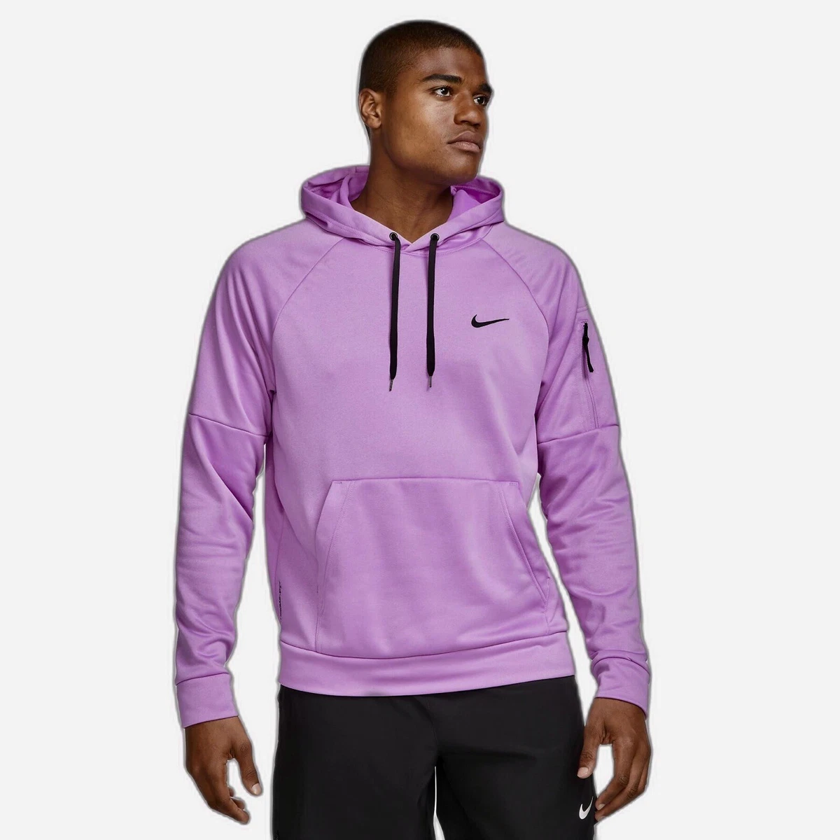 NEW Mens $65 NIKE Therma-Fit Pullover Hoodie DQ4834-532 Purple Black 3XL |  eBay