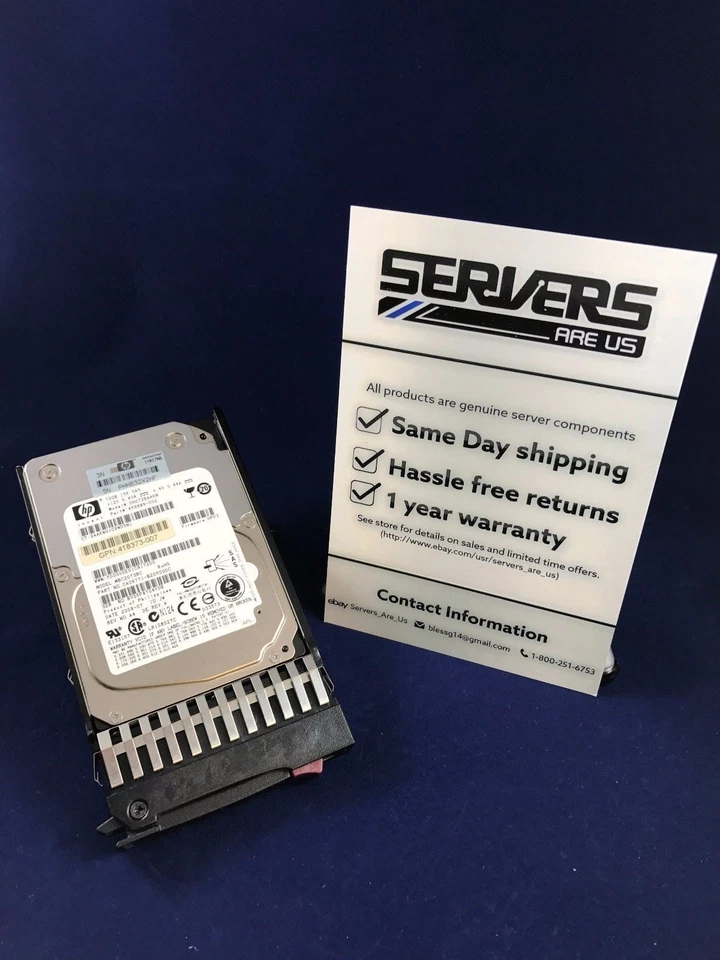 HP 72GB 2.5" Hard Drive 431935-B21 SAS internal 15000 rpm sff 432321-001 sp - Image 2 of 4