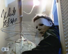 Nick Castle signed autographed inscribed 8x10 photo Halloween JSA COA