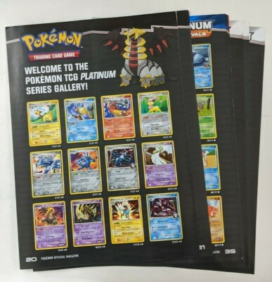Pokemon TCG Platinum Card Gallery Print Ad Game Poster Art Rising Rivals  Arceus | eBay