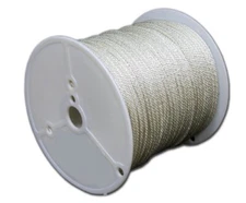T.W Evans Cordage 44-088 1/4-Inch Solid Braid Nylon Rope 200-Feet Spool White
