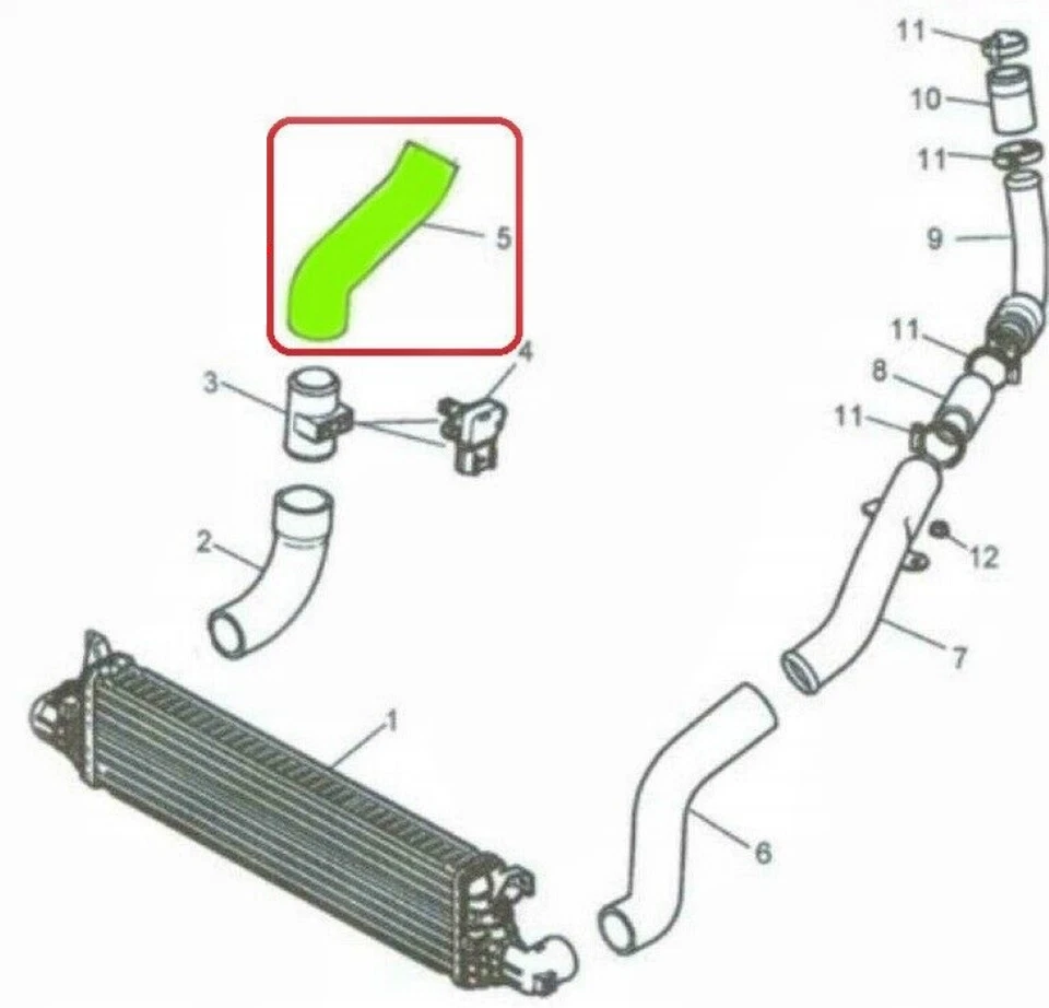 TURBOSCHLAUCH FÜR JAGUAR X-TYPE ESTATE 2.2 Turbo Diesel C2S51689 - Bild 4 von 4