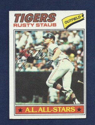 RAZOR SHARP PACK FRESH 1977 TOPPS BASEBALL #420 RUSTY STAUB .99 SHIP C373