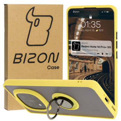 Handyhülle für Xiaomi Redmi Note 14 Pro Plus 5G Bizon Case Cover Getönt/Gelb