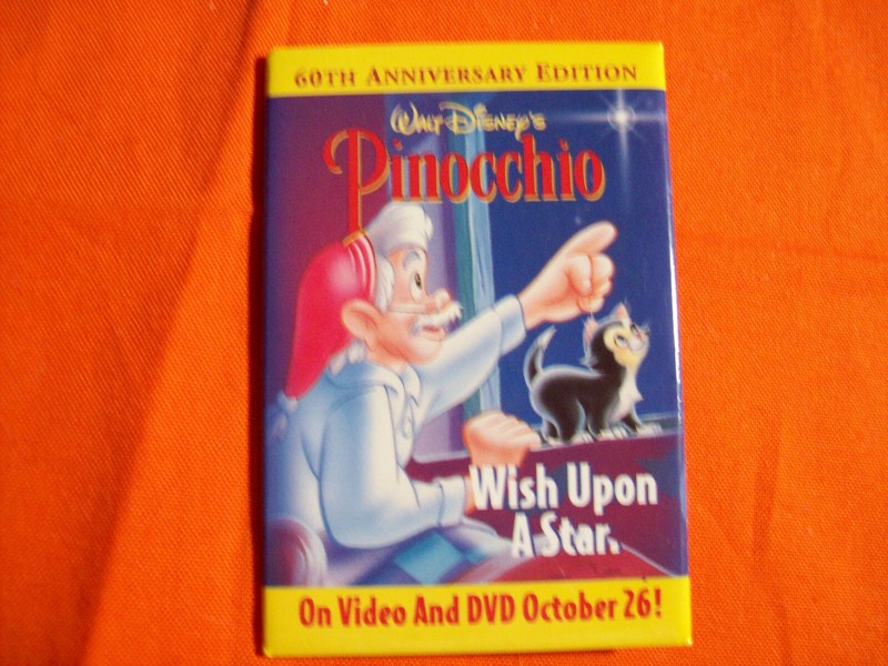 PINOCCHIO COLLECTOR MOVIE PIN WALT DISNEY WISH UPON A STAR