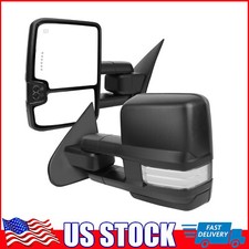 Dynamic Light Arrow Light Power Heated Tow Mirrors For 14-18 Chervy Silverado Dynamic Light Arrow Light Power Heated Tow Mirrors For 14-18 Chervy Silverado