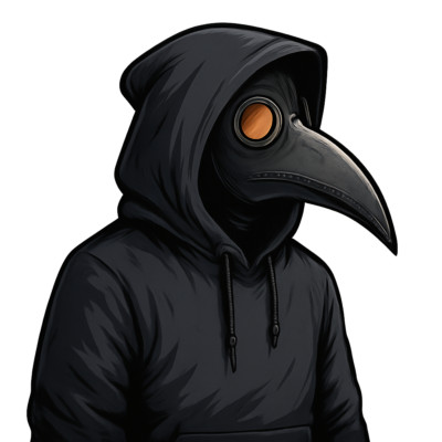 XXL 30X30 Car Sticker Plague Doctor Hoodie Decal