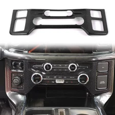 🔥Carbon Fiber Air Condition Control Panel Cover Trim for Ford F150 F-150 2021+