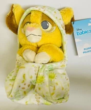 NWT Disney Babies The Lion King - Simba in Swaddle / Blanket Pouch 10" Plush Toy