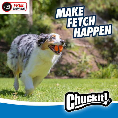 Chuckit! Dog Fetch Ball Medley, Medium, 3 Pack, Ultra, Rugged Balls Included - Picture 2 of 12