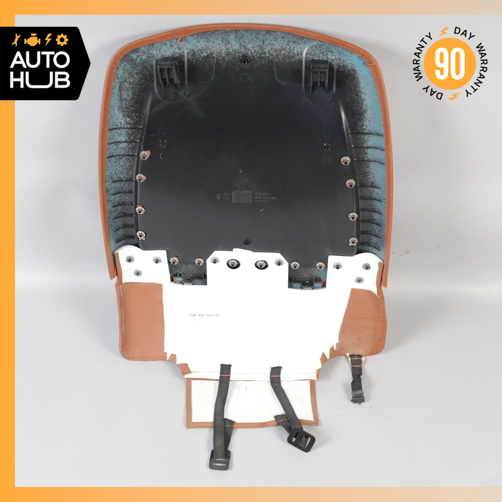 14-17 Maserati Ghibli M157 Front Left Driver Side Seat Back Cover Brown OEM 51k