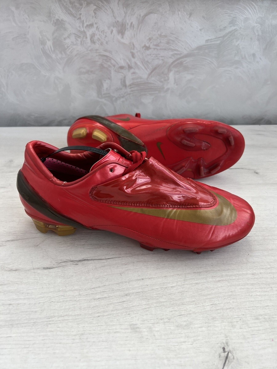 Nike Mercurial Vapor FG Football Cleats Boots Italy Red US8