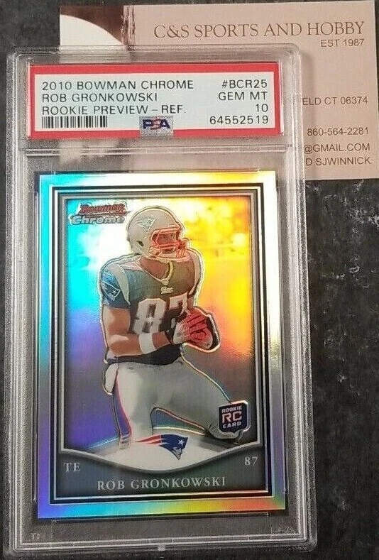 Rob Gronkowski Bowman Chrome Rookie Preview #BCR25 Refractor