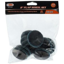 10pc 2" 120 Grit Flap Wheels Surface Prep Tools 81027