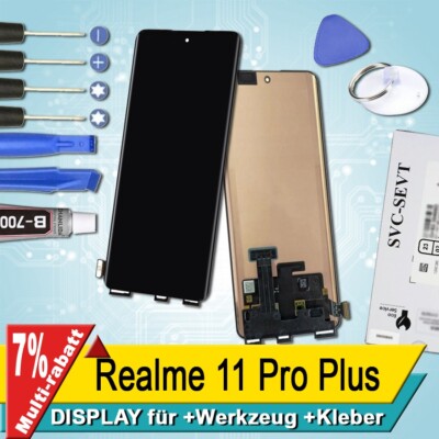 Display Für Realme 11 Pro Plus Bildschirm Schwarz Service Pack+