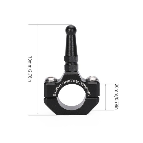 Extensión de soporte auxiliar de soporte de abrazadera de 20 mm para DUCATI Scrambler 1100 800 - Imagen 9 de 9