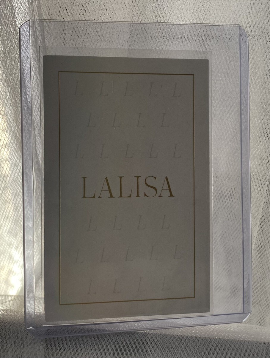 BLACKPINK LISA - LALISA First Single Album Gold Photocard PC Very