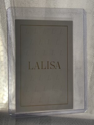 BLACKPINK LISA - LALISA First Single Album Gold Photocard PC Very