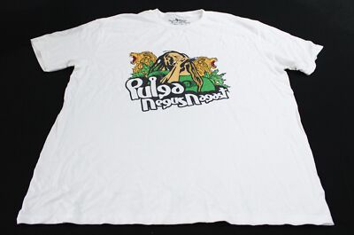 Roots Wear Unisex Adult's Pulga Negus Nagast Party T-Shirt CA4 White Size XL