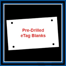 Economy BLANK Vehicle Temporary Tag Backers For Car Dealers  -  (100 Pack)