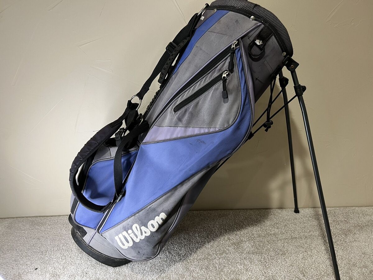 Wilson Golf Bag With Stand. EUC. Blue/Purple/Gray. Ladies Wilson Golf Bag With Stand. EUC. Blue/Purple/Gray. Ladies