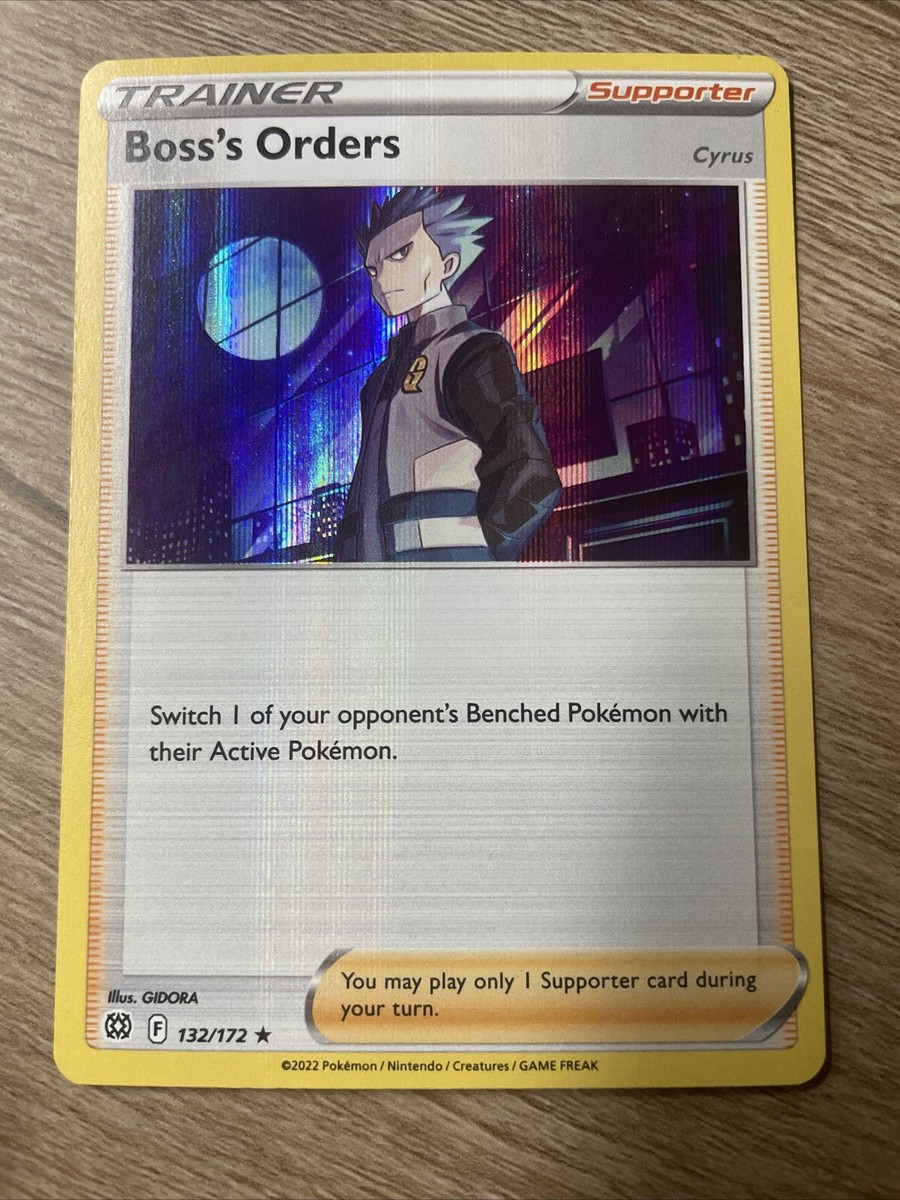 Boss's Orders 132/172 Rare Trainer Card TCG Pokemon Brilliant