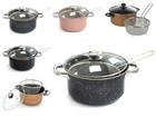 Stove Top Chip Pan Deep Fat Fryer Set Stew Fish Chips Frying Basket & Pot 3 In 1